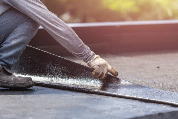 Professional Basement Waterproofing technician working in Palisades Park, NJ